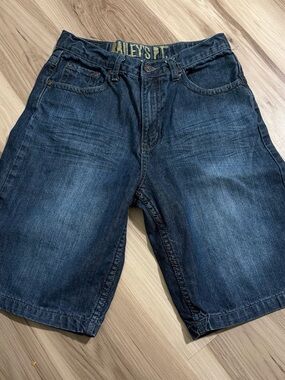 Women's Dark Blue Denim Jorts - Bailey's point